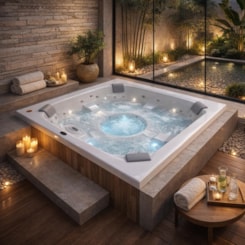 Spa 4 Lugares Com Aquecedor J185 Vip Jacuzzi 180x180x89cm