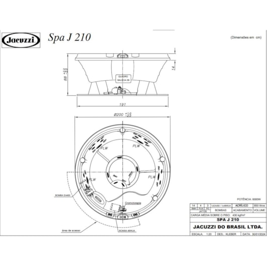 Spa 4 Lugares Com Aquecedor J210 Jacuzzi 200x88cm - Imagem principal - 40225544-e619-4781-86e2-70e06354e58f