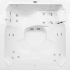 Spa 5 Lugares Com Aquecedor e com Painéis 185L Jacuzzi 180x180x89cm