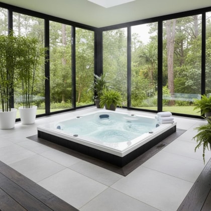 Spa 5 Lugares Com Aquecedor J195-L 60hz Jacuzzi 180cm X 180cm X 89cm