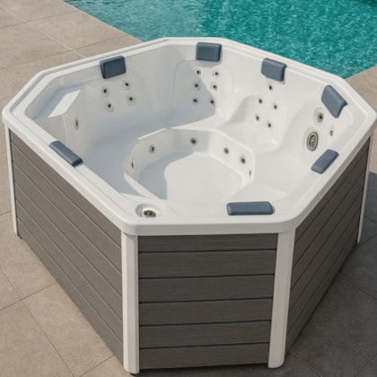 Spa Com Aquecedor e com 8 Lugares Meridian Plus Jacuzzi 214cm X 214cm X 91cm
