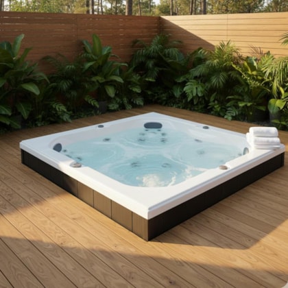Spa Com Aquecedor J220 60hz Jacuzzi 210cm X 210cm X 91cm