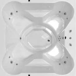 Spa Com Hidromassagem Aquecedor e Cromoterapia Flower Spacril Top Line Ouro Fino 180x180cm