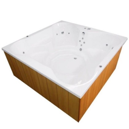 Spa Com Hidromassagem Aquecedor e Cromoterapia Flower Spacril Top Line Ouro Fino 180x180cm