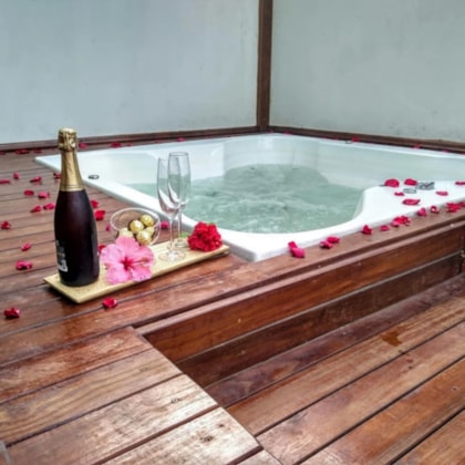 Spa Com Hidromassagem Flower Spacril Standard Ouro Fino 1,80x1,80m