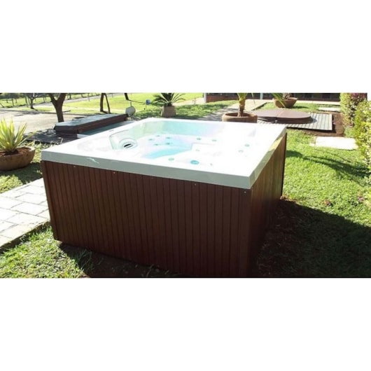 Spa De Acrílico 4 Pessoas Com Aquecedor J185 Jacuzzi 180x180x89cm - Imagem principal - 2d622a7d-5d78-4817-983a-c64e5d1279ce