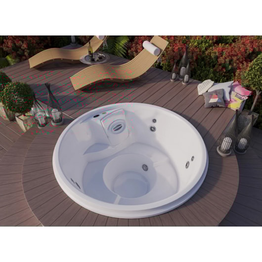 Spa De Acrílico Com Aquecedor 4 Pessoas J180 Jacuzzi 180x88cm  - Imagem principal - c2a7461c-e7e2-482e-8833-3db3f5f2e2f5