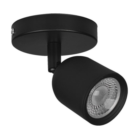 Spot De Sobrepor Elegance Preto 7w 3000k Bivolt Luz Amarela Avant - Imagem principal - baa195ef-d78b-4e98-9277-6e116206916c