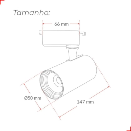 Spot De Trilho Led Authentic Evo T1 Am3000k 7w Preto Bivolt Avant