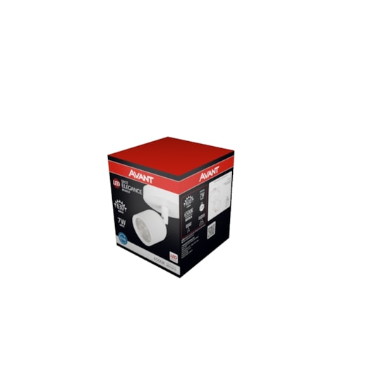 Spot Elegance De Sobrepor Branco Luz Branca Bivolt Avant 6500K 7W - Imagem principal - ef5e6e00-a729-45cd-9529-1b57e17a93bc