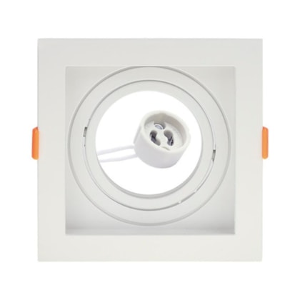 Spot Embutir Conecta Quadrado Recuado Branco AR70 Taschibra