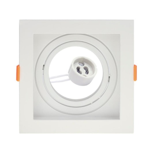 Spot Embutir Conecta Quadrado Recuado Branco AR70 Taschibra - Imagem principal - f89736f3-b487-4cd2-949d-66b0b269a402