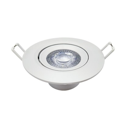 Spot Led Authentic De Embutir Redondo 6500K 3W Bivolt Branco Avant