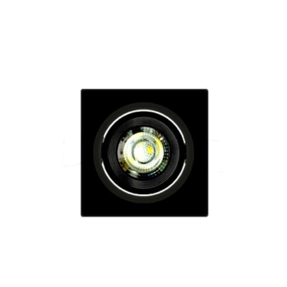 Spot Led Embutir Quadrado Alltop MR16 6500K 38º Preto Taschibra 5W
