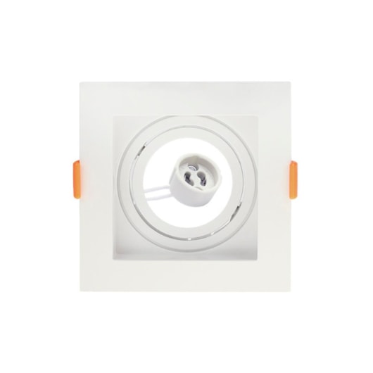 Spot Led Embutir Quadrado Recuado Conecta Mr16 Branco Taschibra - Imagem principal - 192ac309-0576-4275-99e5-ad447467e00c