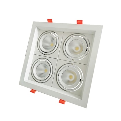 Spot Led Evidence Quattro Luz Amarela E Branca 28W Branco Fosco Avant