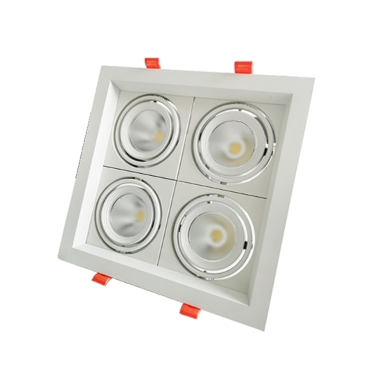 Spot Led Evidence Quattro Luz Amarela E Branca 28W Branco Fosco Avant - Imagem principal - af075efc-cba7-4c24-87a7-cb87be2e0ec5