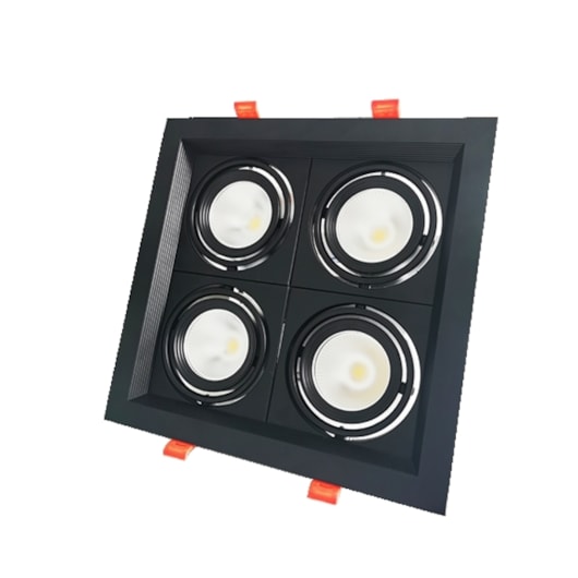 Spot Led Evidence Quattro Luz Amarela E Branca 28W Preto Fosco Avant - Imagem principal - 81d13d8c-3d5f-4acc-95be-4c9ecc9d4dc4