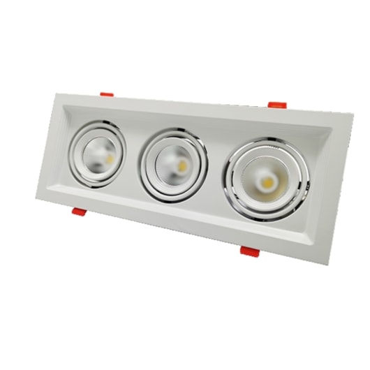 Spot Led Evidence Trio Luz Amarela E Branca 21W Branco Fosco Avant - Imagem principal - 85e56d30-421a-4d6f-846a-bd3d6e70daa6