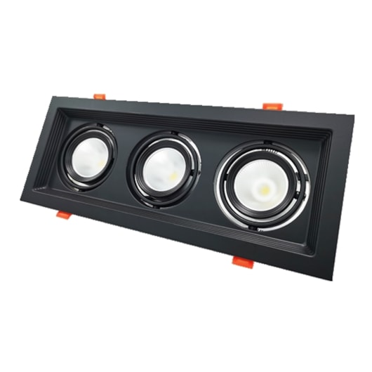 Spot Led Evidence Trio Luz Amarela E Branca 21W Preto Fosco Avant - Imagem principal - 03a8a9a8-9e5c-4d3f-a7ab-aa3b4d354029