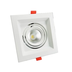 Spot Led Evidence Uno Luz Amarela E Branca 7W Branco Fosco Avant