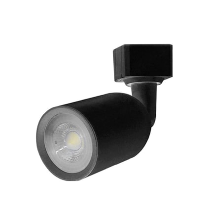 Spot Led Trilho Direct Mr16 6w 3000k Preto Taschibra