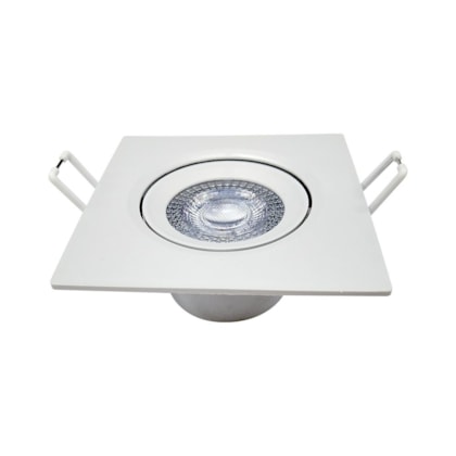 Spot Supimpa Led 12W Branco Fosco Luz Amarela 3000K Quadrado Bivolt Avant