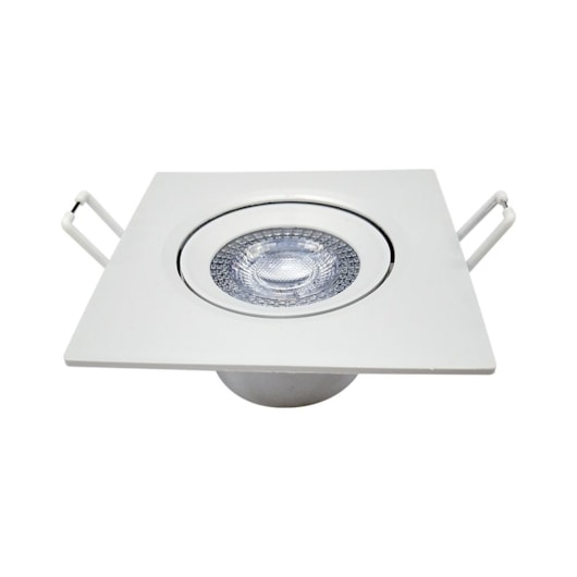 Spot Supimpa Led 12W Branco Fosco Luz Amarela 3000K Quadrado Bivolt Avant - Imagem principal - e65ed4fd-ee65-42ea-95fb-f0212018be31