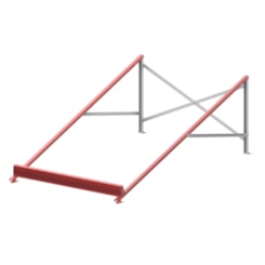 Suporte p/ Laje Coletor Tubo A Vácuo 15 Tubos Baixa/Alta Pressão Komeco