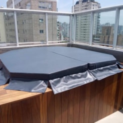 Tampao Termico Spa Therma Sextavada - Com Rasgo Cascata Ouro Fino