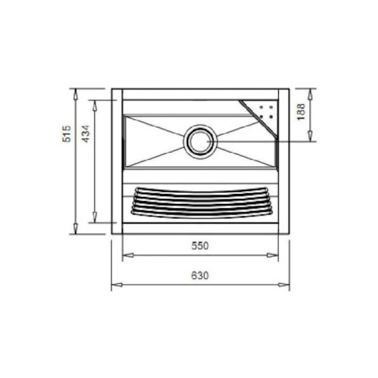 Tanque 430 Com Válvula 35 Litros Alto Brilho Docol 63x51,5x26cm - Imagem principal - 9605a062-4bce-4313-b4a9-8ee1ab04c493