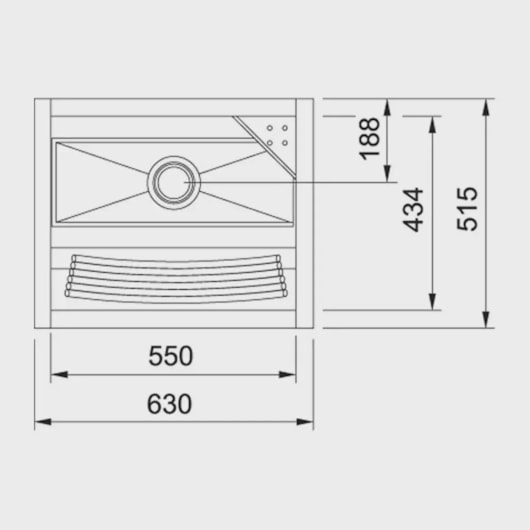 Tanque 430 Com Válvula 35 Litros Alto Brilho Docol 63x51,5x26cm - Imagem principal - 2c4db01e-693f-4fd3-becd-08679d8db33b