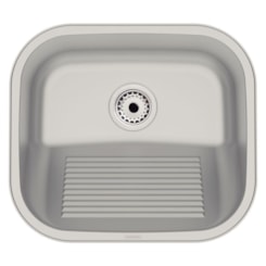 Tanque De Encaixe Em Inox Acetinado Hera Compact 19 Tramontina 40x30cm