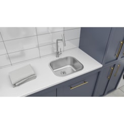 Tanque De Encaixe Em Inox Acetinado Hera Compact 19 Tramontina 40x35cm