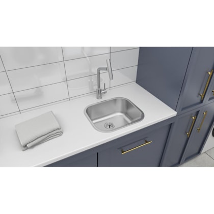 Tanque De Encaixe Em Inox Acetinado Hera Compact 19 Tramontina 40x35cm