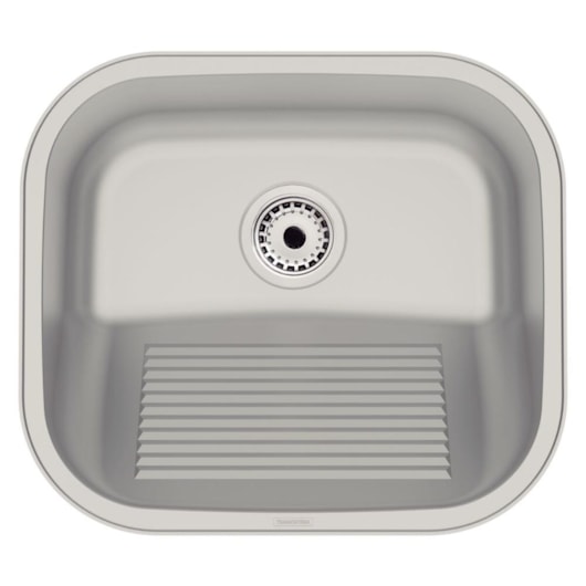 Tanque De Encaixe Em Inox Acetinado Hera Compact 19 Tramontina 40x35cm - Imagem principal - 8bea8762-4b91-425a-bf41-800e951721d3