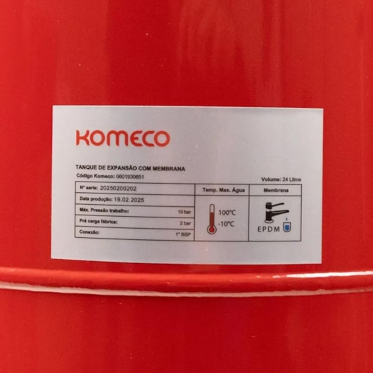 Tanque de Expansão Solar Komeco 24L - Imagem principal - baa16d9b-67bd-456d-a48e-063355bbae34