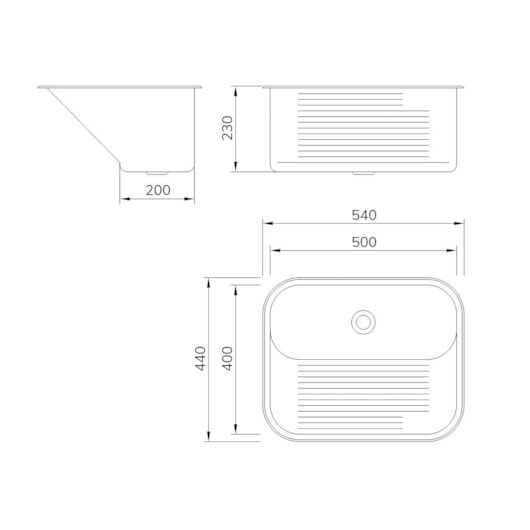 Tanque De Inox 50x40x23cm Ct-50 Com Válvula Escovado Mekal - Imagem principal - bceca4e4-717f-4522-9647-1bab5c537c64