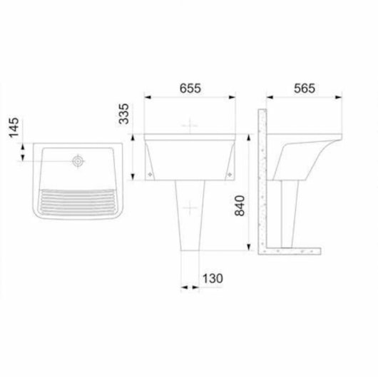 Tanque De Louça Gg 47l 66x57cm Branco Incepa - Imagem principal - fc58be63-1d4f-43ca-a4a9-753a089baee2