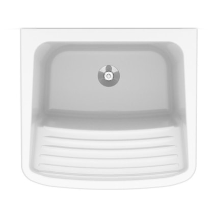 Tanque De Louça M 31l 53,5x48,5cm Branco Incepa
