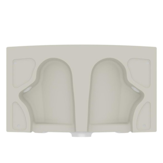 Tanque De Louça M 31l 53,5x48,5cm Branco Incepa - Imagem principal - 30517423-9850-4db9-8167-60107f78db85