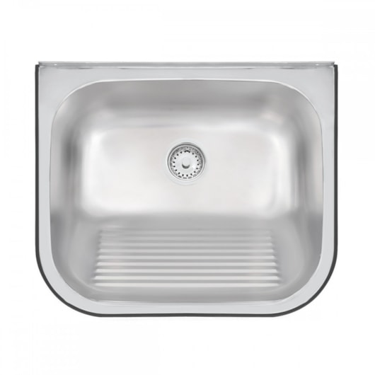 Tanque De Parede Hera Wall Inox Acetinado C/ Válvula 3. 1/2 Tramontina 50x40cm - Imagem principal - 4cb3d1f8-ee83-4182-a69e-69a91d66b368