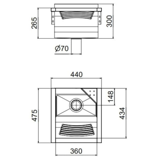 Tanque De Parede Reto Alto Brilho  Docol 44x48x26cm 23 L - Imagem principal - b6b3cbba-a9d3-4f0b-80be-2707ca73e7b3