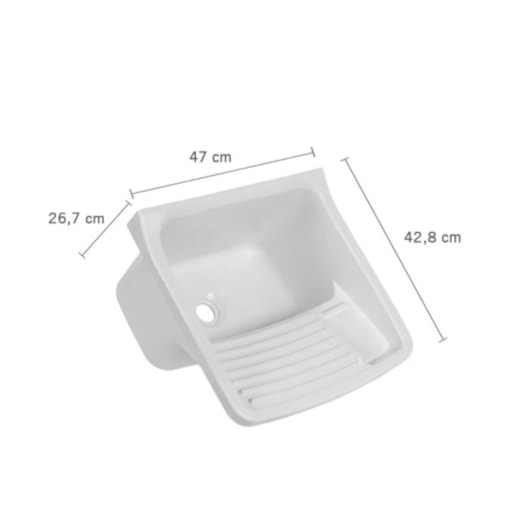 Tanque De Plástico 22L TQ0/sc Branco Astra - Imagem principal - d77e85d6-6d61-42f4-800d-4fb5970d5dfc