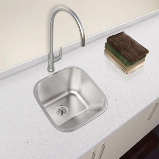 Tanque Em Inox De Encaixe Hera Com Válvula  3.1/2 Escovado Tramontina 40x40cm - Imagem principal - 3a29ad89-a15e-4c59-b74f-00517b58b11e