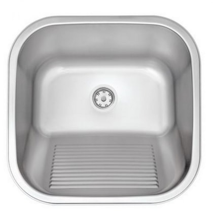 Tanque Em Inox De Encaixe Hera Com Válvula  3.1/2 Escovado Tramontina 40x40cm