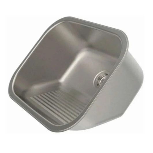 Tanque Em Inox De Encaixe Hera Com Válvula Acetinado Tramontina 50x40cm - Imagem principal - 54c6efa2-db09-467f-9a0c-d546ca1b5118