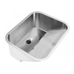 Tanque Em Inox Monobloco 30l Acetinado Ghelplus 53x43cm