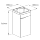 Tanque Em Polipropileno Com Gabinete De 1 Porta Branco Celite 75x38cm - 9d2080cd-c1c1-4a19-a51e-06c2d6bb7d9f