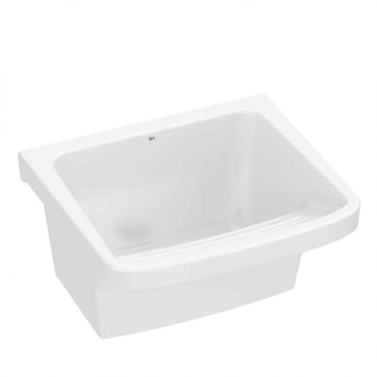 Tanque M Sem Mesa Branco Roca 54,5x48,5cm - Imagem principal - 85eda16c-cda0-47f1-bdf0-bb84b56ab249